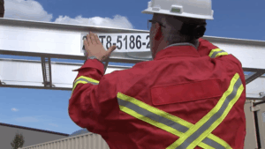 white cable tray label industrial quality