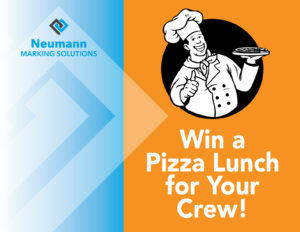 win a pizza lunch for your crew