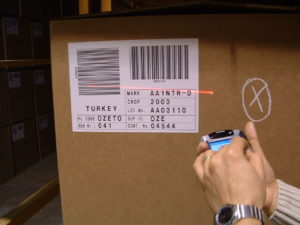 warehouse barcode label